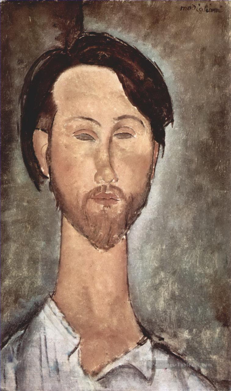 Portrait de Leopold Zborowski 2 Amedeo Modigliani Peintures à l'huile